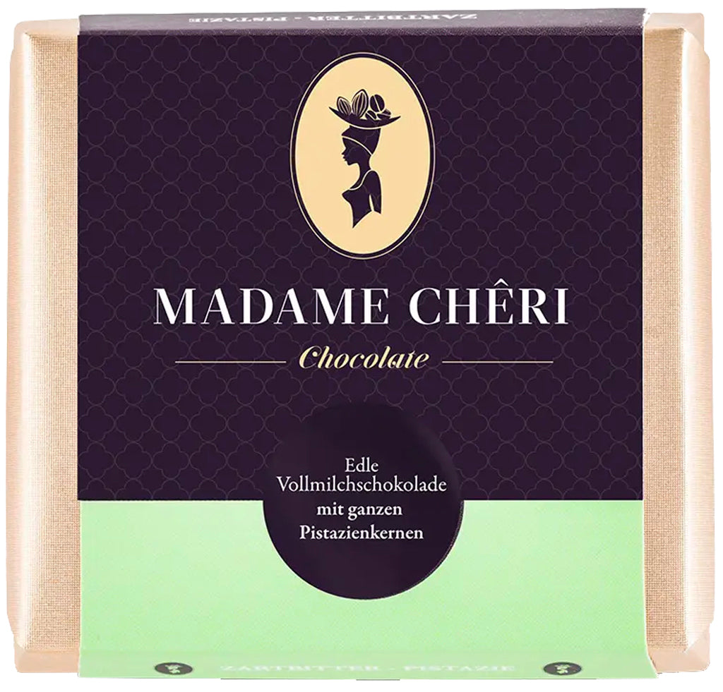 Vollmilch Schokolade mit Pistazien (90g)