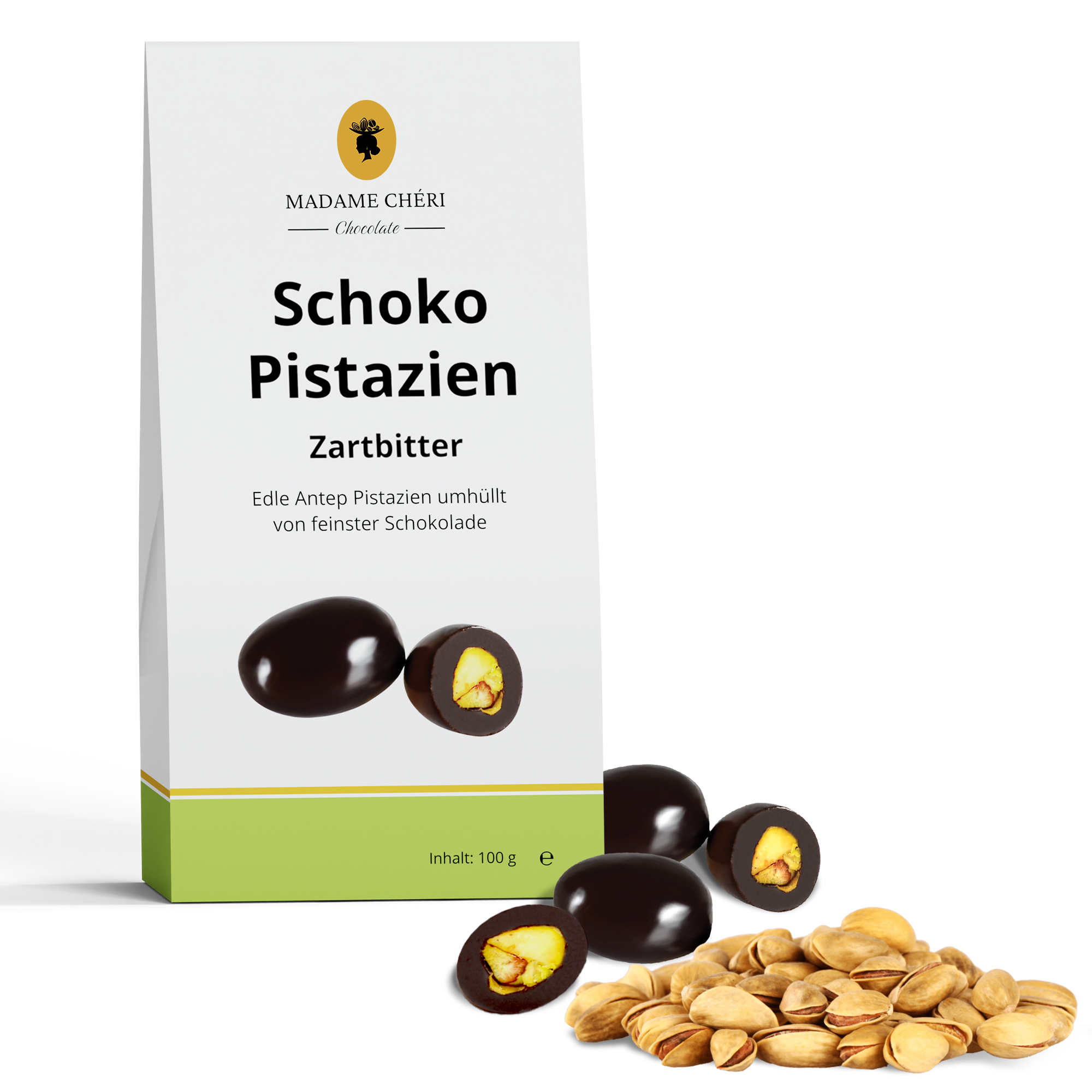 Pistazien Dragees Zartbitter (100 g)