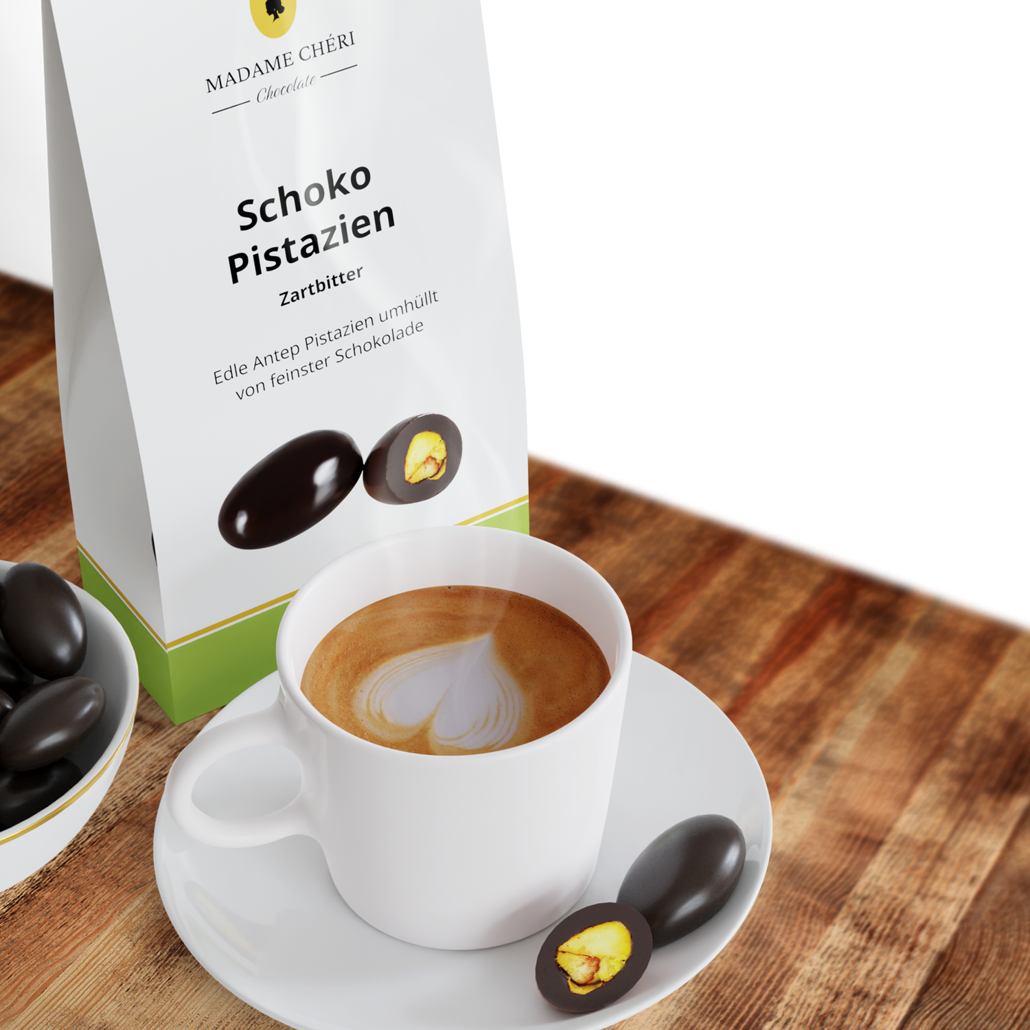 Pistazien Dragees Zartbitter (100 g)