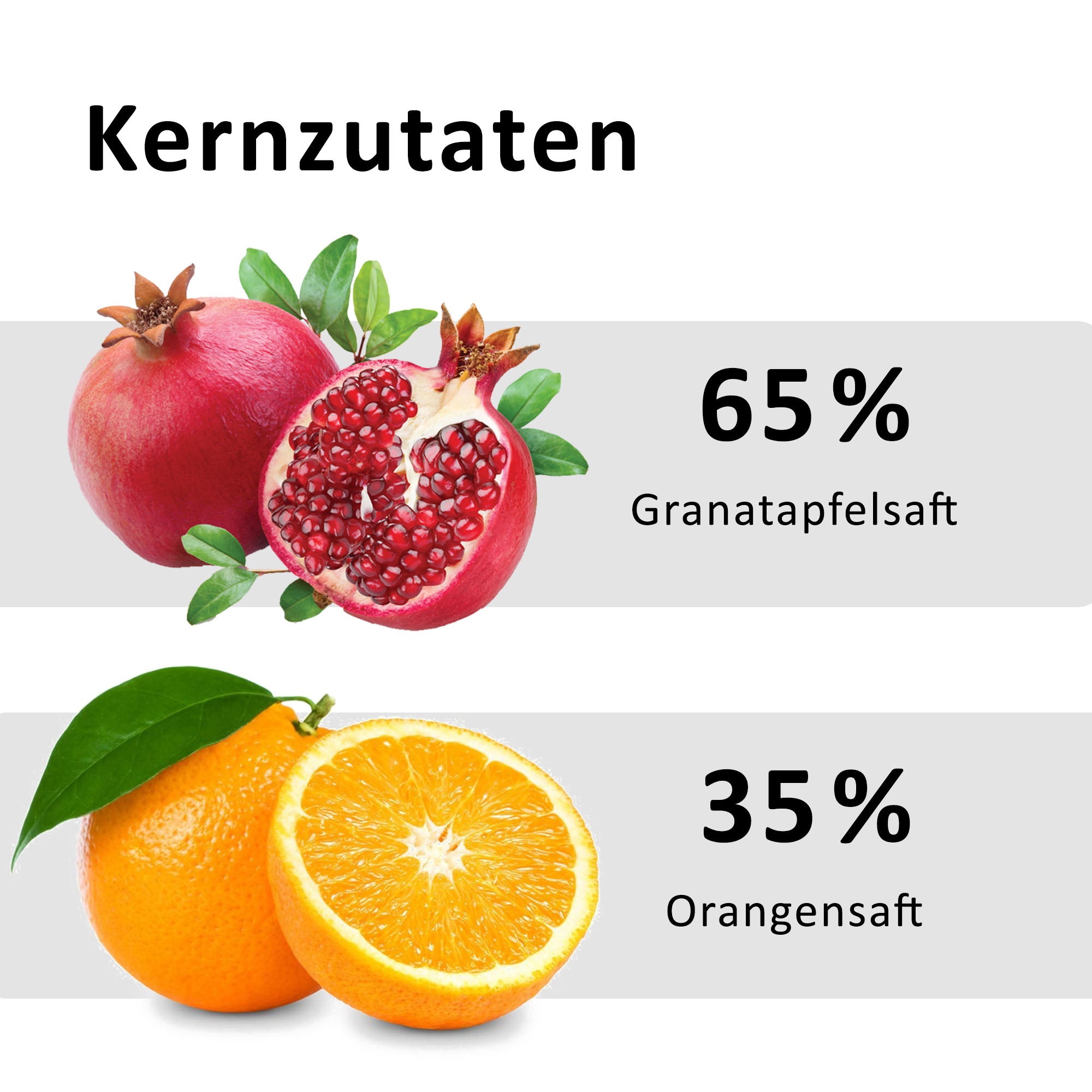 Granatapfel-Orangen Saft