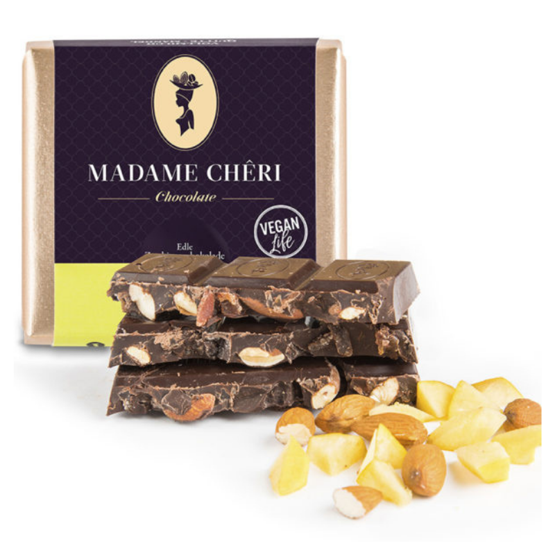 Zartbitter Schokolade mit Mandel & Quitten (90g)