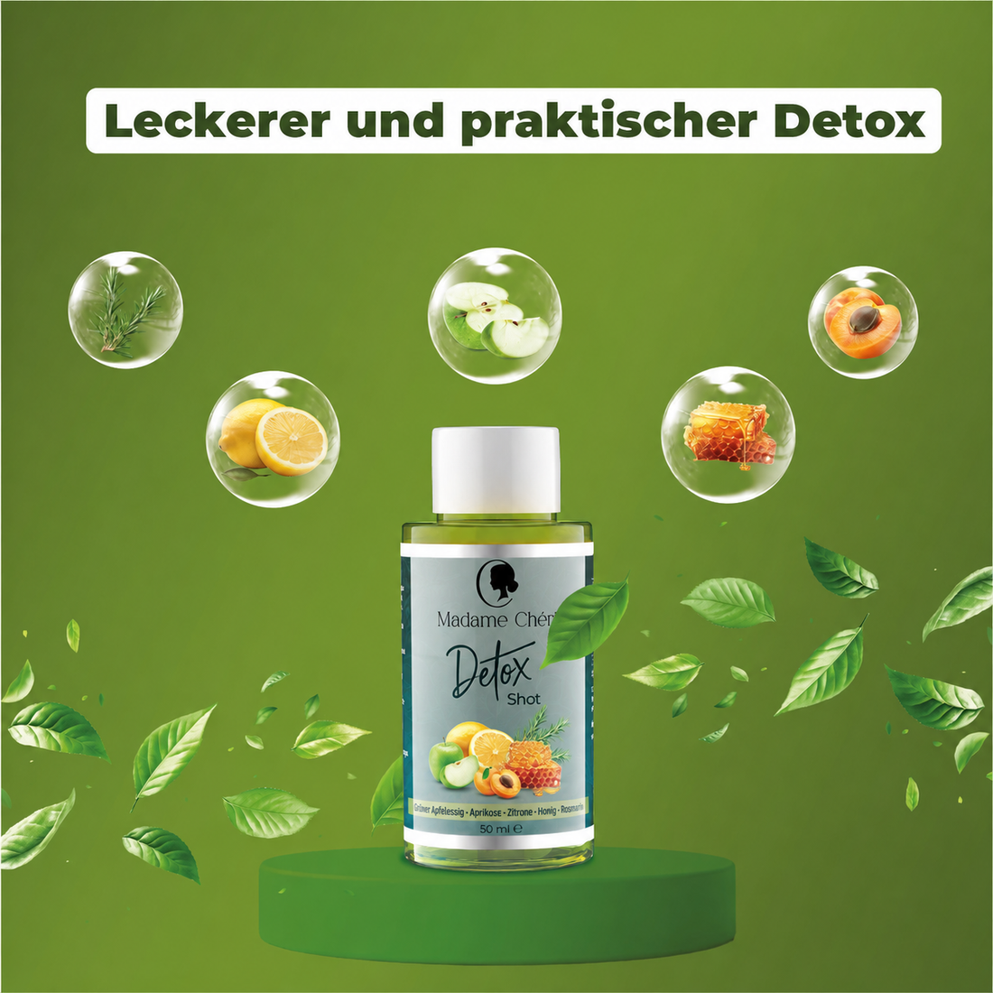 Detox Shot Display mit 10 Shots á 50g – natürlich, fruchtig, jeden Tag