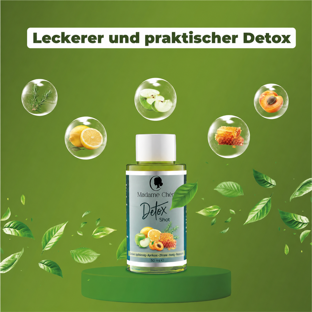 Detox Shot Display mit 10 Shots á 50g – natürlich, fruchtig, jeden Tag