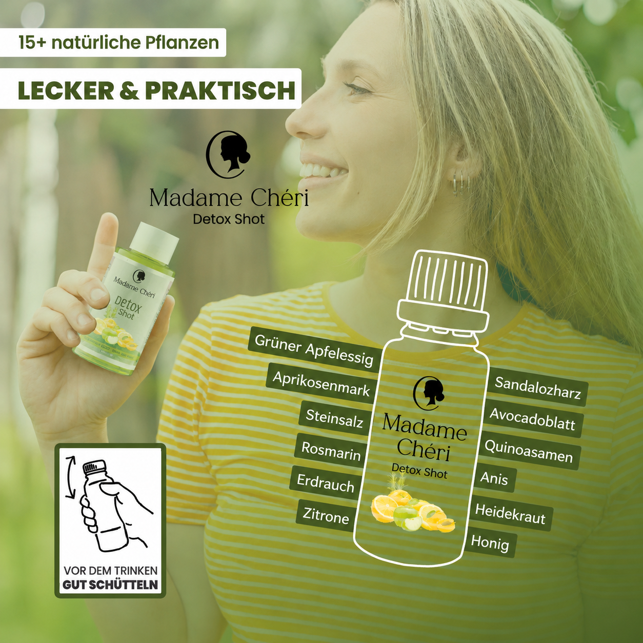 Detox Shot Display mit 10 Shots á 50g – natürlich, fruchtig, jeden Tag