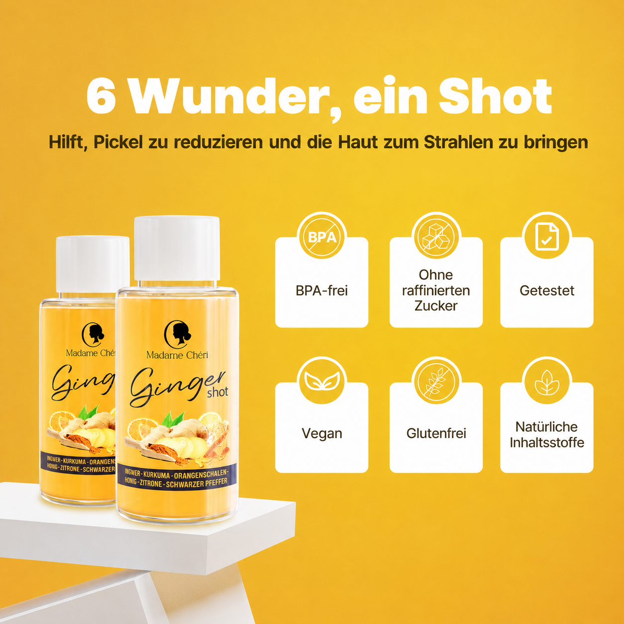 IngwerShot Display mit 10 Shots á 50g – scharf, frisch und unverwechselbar