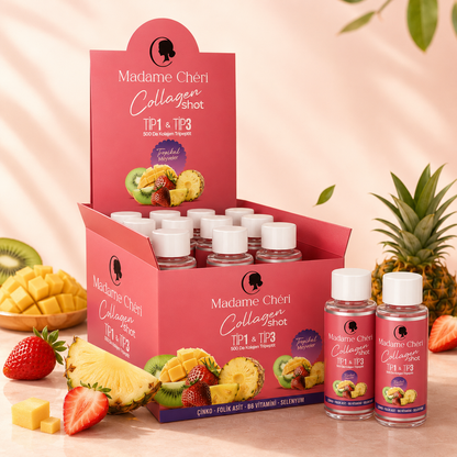 Kollagen Shot Display mit 10 Shots á 50ml – Dein täglicher Beauty-Moment
