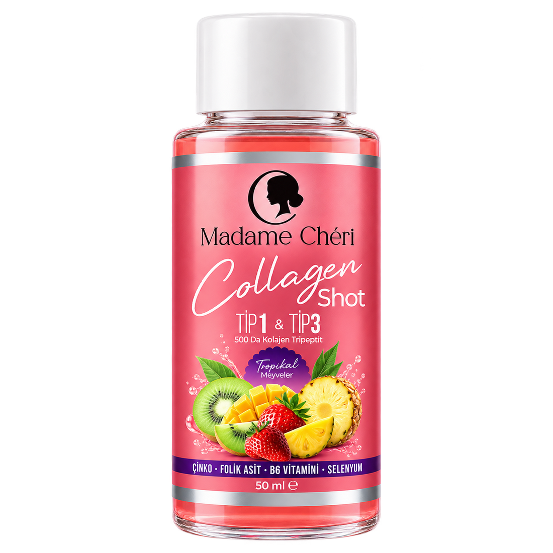 Kollagen Shot Display mit 10 Shots á 50ml – Dein täglicher Beauty-Moment
