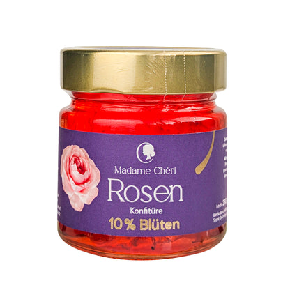 Rosenkonfitüre mit 10 % Blütenanteil 290g – blumig, fein und authentisch