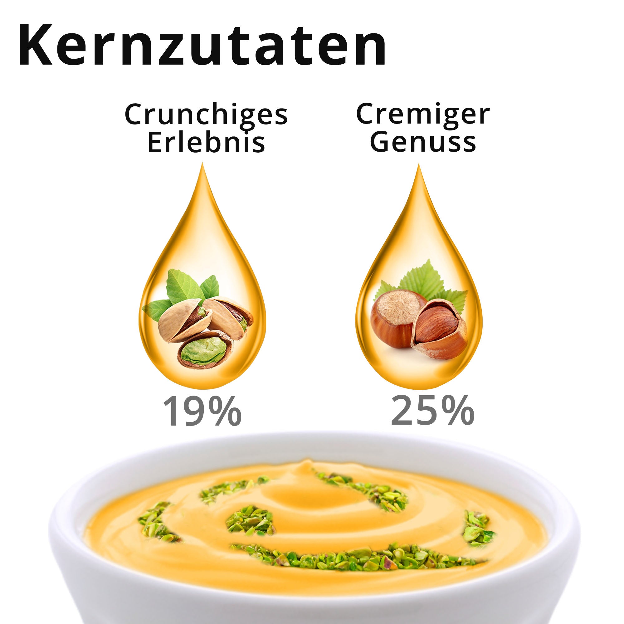 Haselnusscreme mit Pistazien (250 g)