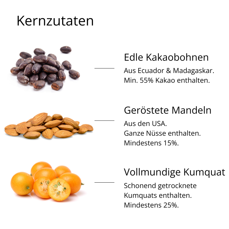 Zartbitter Schokolade mit Pekannuss &amp; Kaki (90g)