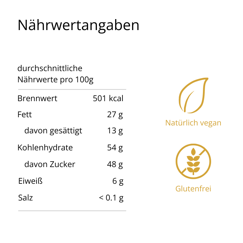 Zartbitter Schokolade mit Pekannuss &amp; Kaki (90g)